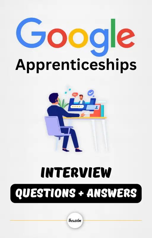 google apprenticeship interview questions and answers
