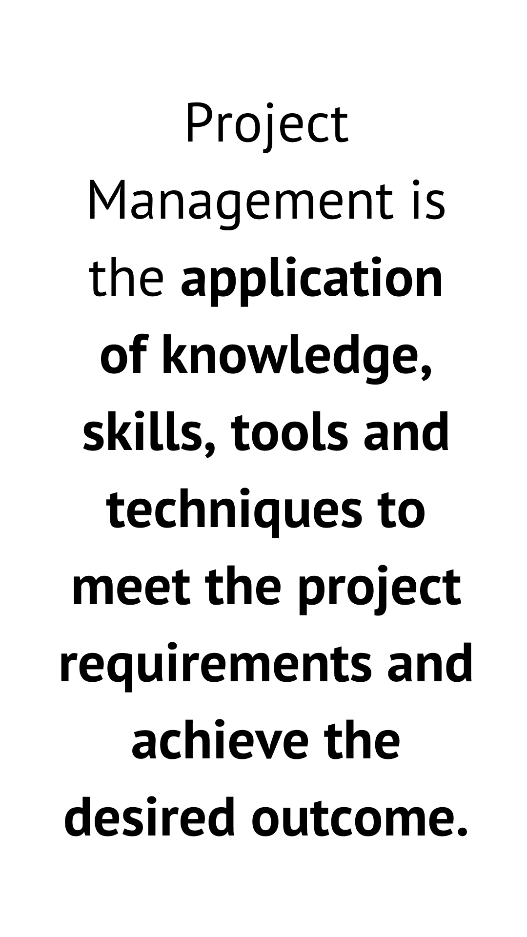 What is project management Thewodm