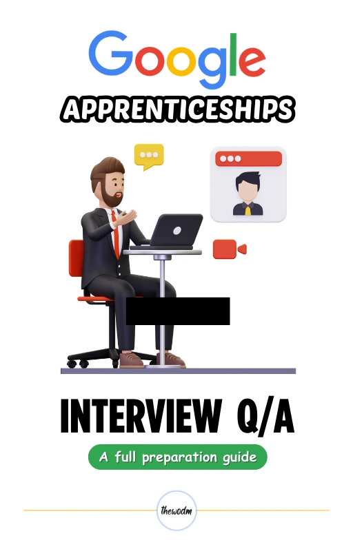 eBook Google apprenticeships interview questions & answers - A full preparation guide