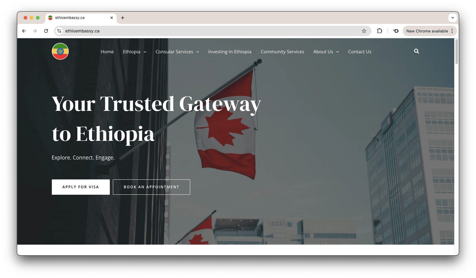 Canada embassy WordPress site design and development_thewodm