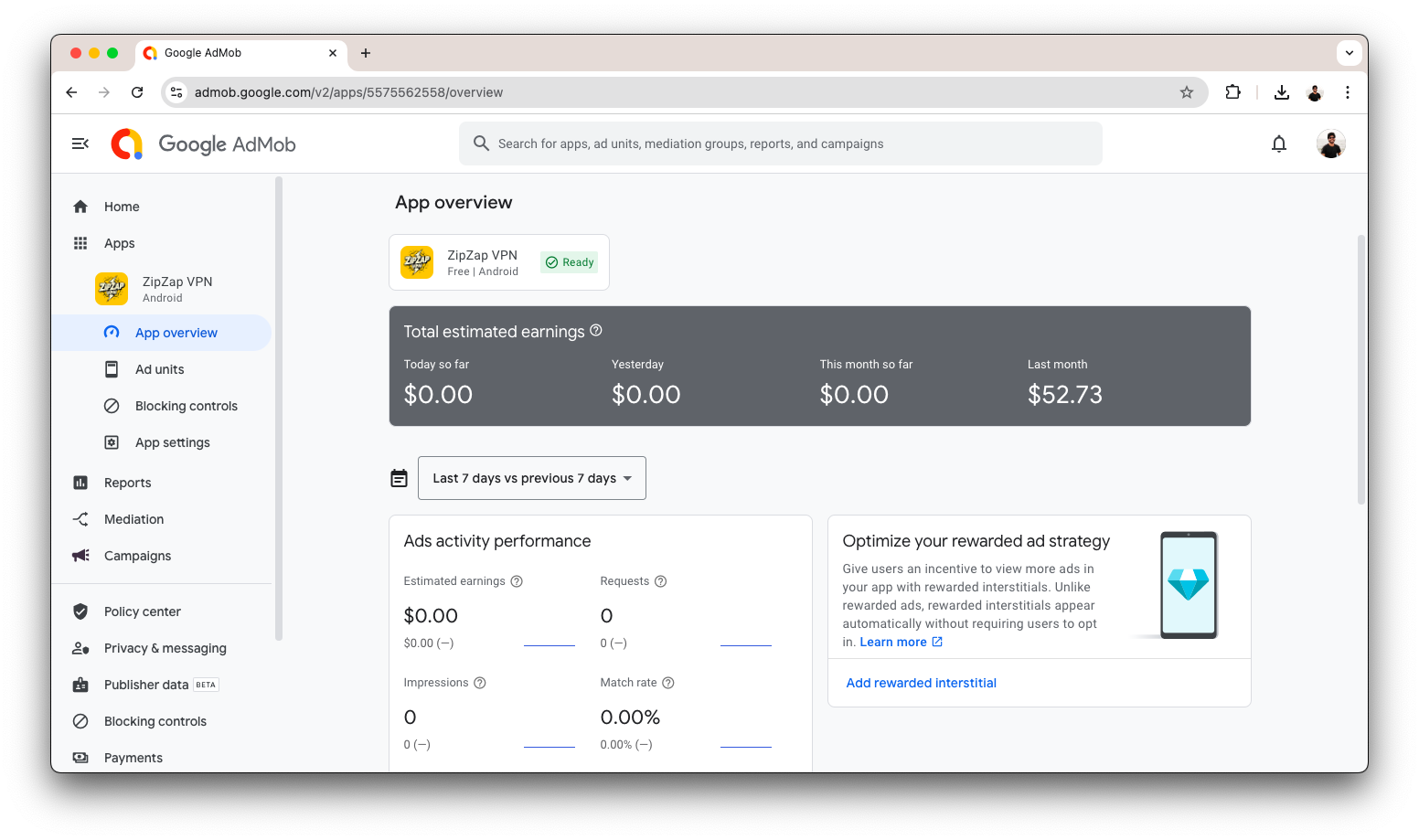 Monetize and setup app with Google AdMob