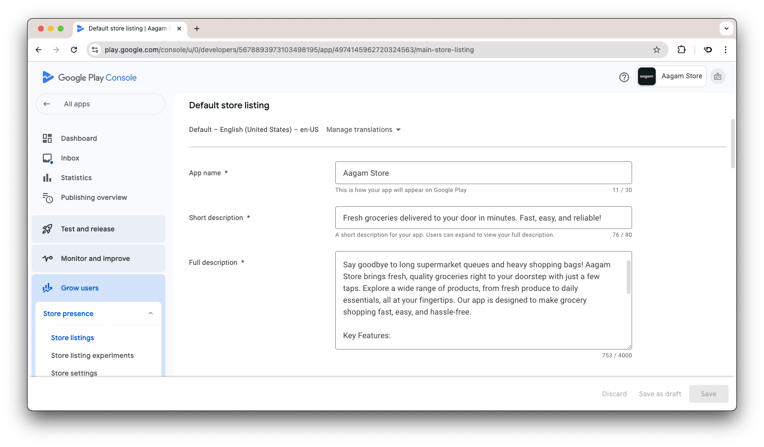 app store optimization publishing service