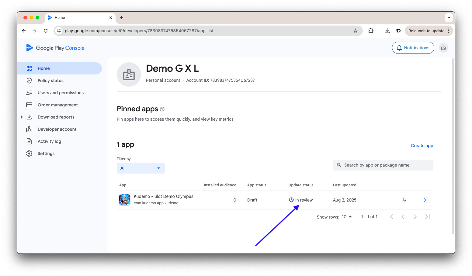publish app on google console_thewodm